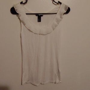 DONATING 5 for $25 Cream ruffle top